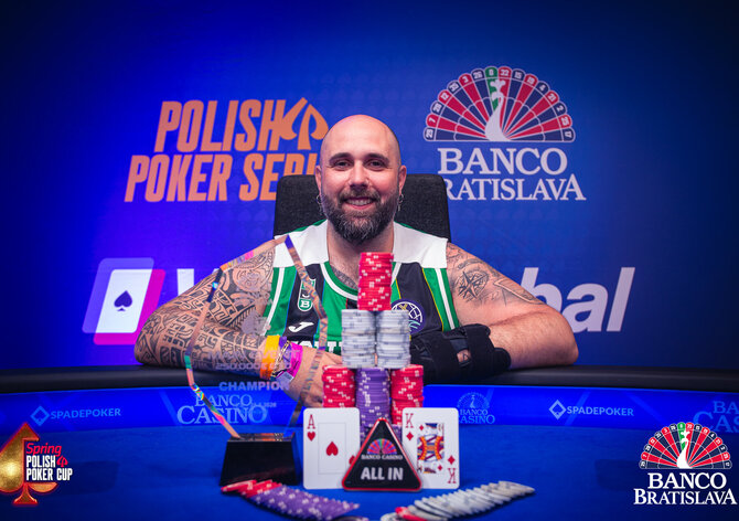 Spring Polish Poker Cup ovládl Joel De La Torre, který si z Bratislavy odváží €62.992!