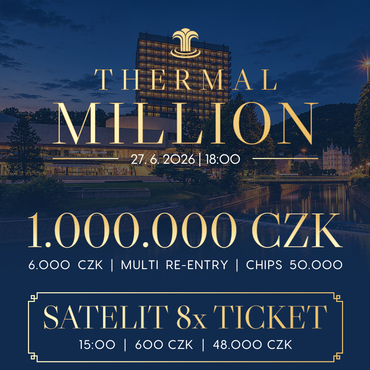 Casino Thermal: Už v sobotu Thermal Million v Karlových Varech!