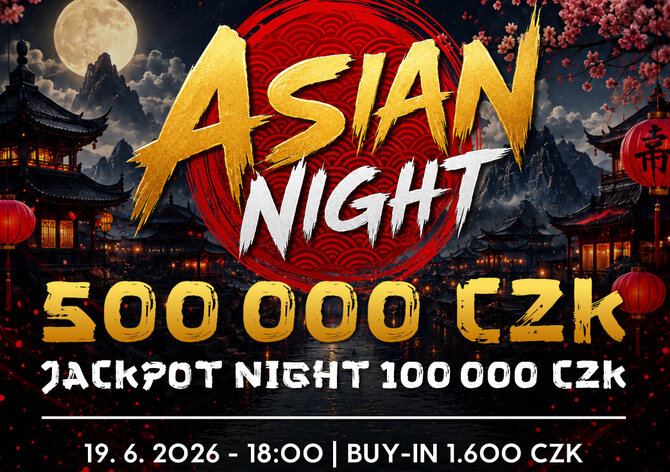 Rebuy Stars Kladno: Asian Night s turnajem 500K GTD v pátek v Oaze