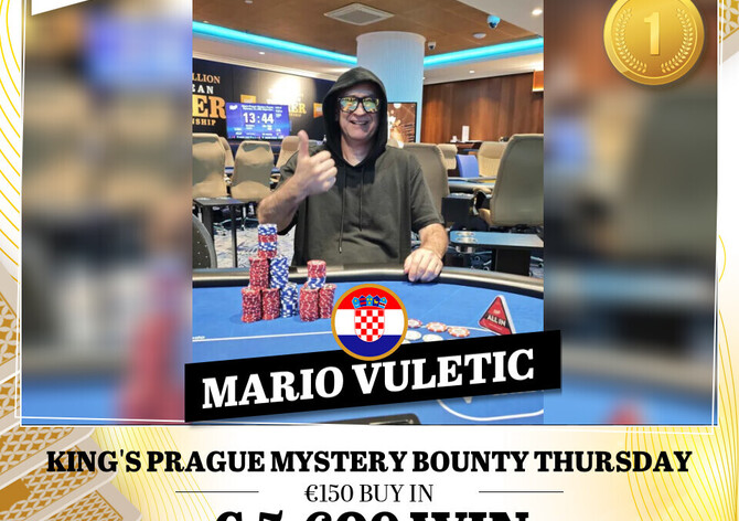 Hilton: Ve čtvrtečním Mystery Bounty eventu dominovali zahraniční hráči, vítězem byl Mario Vuletič