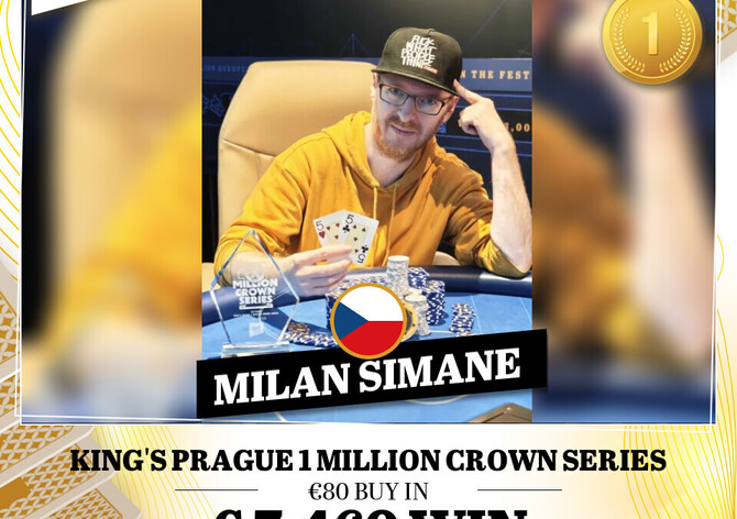 Hilton: Milan Šimáně si podmanil finále 1Million Crown Series a k trofeji získal €7.460