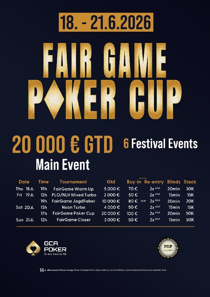 Fair Game schedule Fair Game schedule
