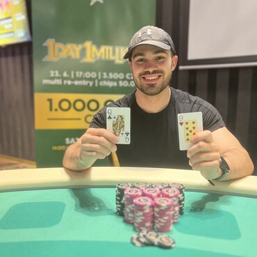 RS Kladno - 1 Day 1 Million - 1M GTD - vítězství bez dealu pro Jakuba Smotlachu