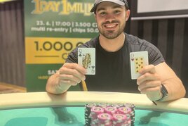 RS Kladno - 1 Day 1 Million - 1M GTD - vítězství bez dealu pro Jakuba Smotlachu