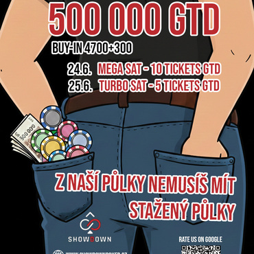 Showdown: Ve čtvrtek na Chodově 500K GTD, dnes Mega Satellite o 10 vstupů