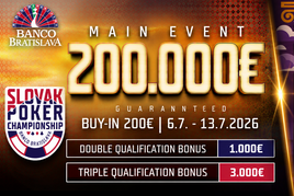 Slovak Poker Championship 2026: Třetí ročník nabídne €200K GTD, velké bonusy a unikátní  PlayZone