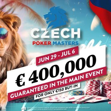 King's: Czech Poker Masters €400K GTD už od pondělí na Rozvadově