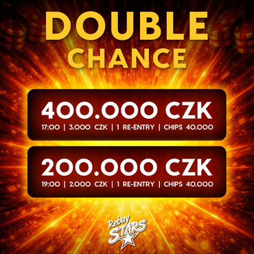 Rebuy Stars Kladno: Dvojitá dávka turnajů jen s jedním re-entry v úterý v Oaze