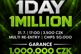 Rebuy Stars Kladno: Oaza v úterý ve znamení turnaje 1 Day 1 Million