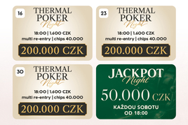 Casino Thermal: V červenci se v Karlových Varech uskuteční tři čtvrteční eventy s garancí 200K