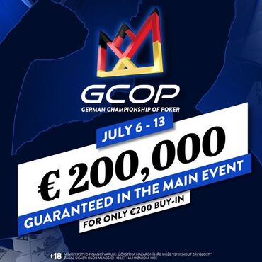 King's: Tento týden na Rozvadově bude ve znamení festivalu GCOP s Main Eventem €200K GTD