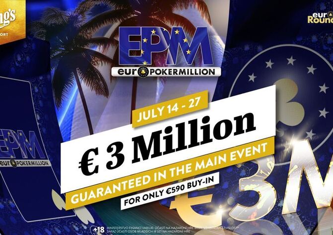 King's: Od úterý festival Euro Poker Million s Main Eventem garantujícím monstrózních €3.000.000!