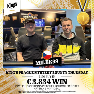 Hilton: V Mystery Bounty eventu zvítězil "Milek99" po heads-up dealu s Richardem Hromčíkem