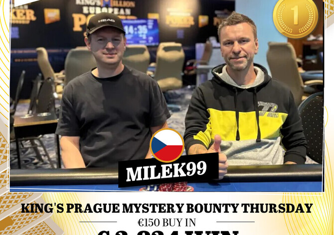 Hilton: V Mystery Bounty eventu zvítězil "Milek99" po heads-up dealu s Richardem Hromčíkem