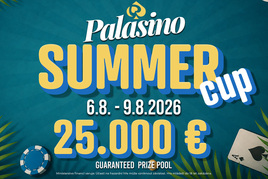 Palasino Summer Cup s garancí €25.000 už příští týden!