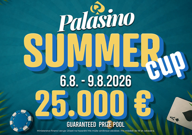 Palasino Summer Cup s garancí €25.000 už příští týden!