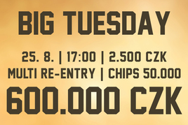 Rebuy Stars Kladno: V úterý v Oaze Big Tuesday 600K GTD plus grilovačka