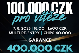Rebuy Stars Kladno: 100K Pro Vítěze je turnaj na páteční večer v Oaze