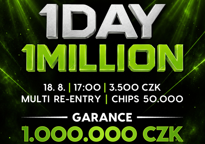 Rebuy Stars Kladno: V úterý se bude v Oaze hrát o 1.000.000 Kč - na programu je 1 Day 1 Million