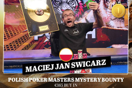 King's: Polish Poker Masters má polského vítěze, stal se jím Maciej Swicarz