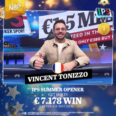 King's IPS: Mezinárodní 4-way deal v zahajovacím IPS Summer Openeru, titul do Francie