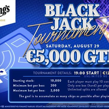 Black jack, jeden-a-dvacet, oko bere - v sobotu v Hiltonu turnaj v Black Jacku