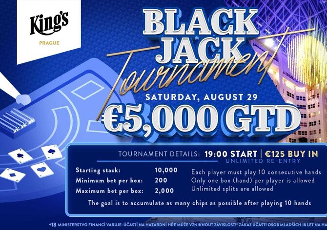 Black jack, jeden-a-dvacet, oko bere - v sobotu v Hiltonu turnaj v Black Jacku