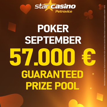 Star Casino Petrovice: V září 13 eventů s celkovou garancí €57.000!
