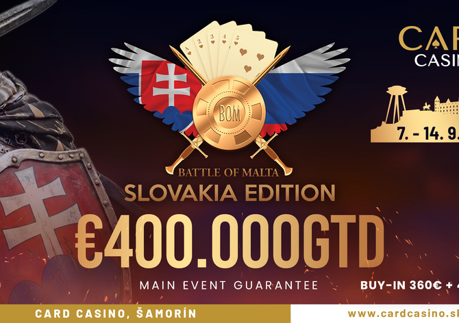 Card Casino Šamorín: Do Cardu míří ikonický festival Battle of Malta Slovakia Edition