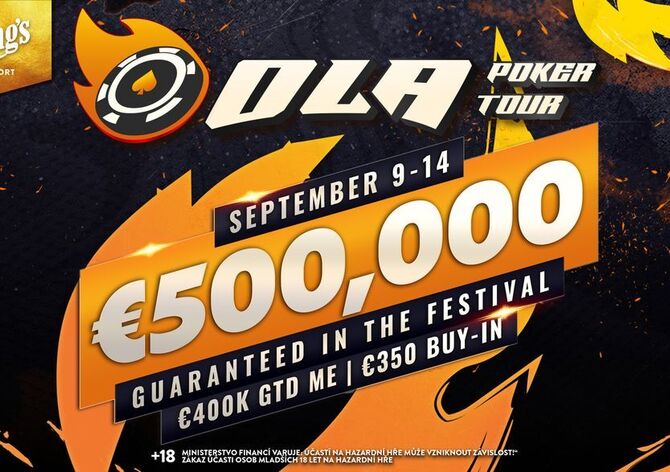 King's: Ola Poker Tour s Main Eventem €400K GTD od středy na Rozvadově