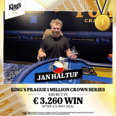 Hilton MCS €40K GTD: V září se z titulu raduje Jan Haltuf