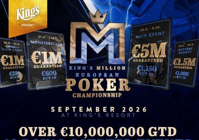 King's: Očekávaný festival King's Million s celkovou obří garancí €10M je tady!