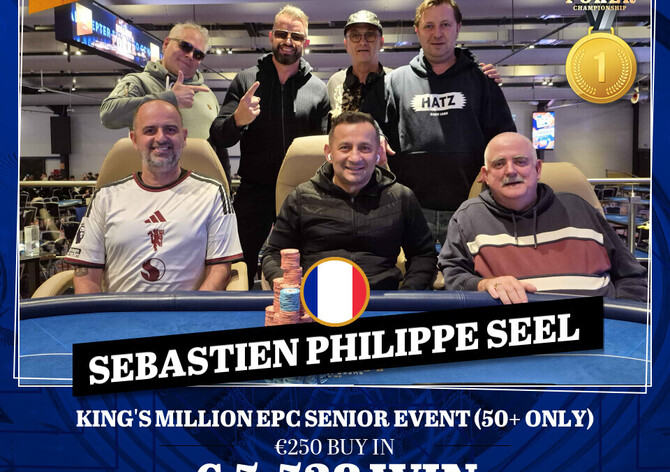 King's Million EPC: Pepa G. účastníkem 7-way dealu ve finále Senior Eventu, 8 CZ postupů v Mini ME