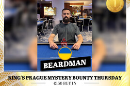 Hilton: Ukrajinec "Beardman" ovládl Mystery Bounty event, Křivánek a "beerguideprague" byli v top 3