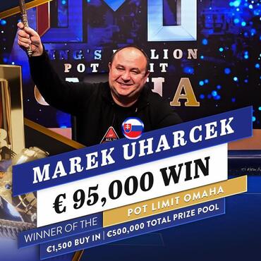 King's KM EPC: Marek Uharček získal vítězné žezlo v PLO, pět CZ postupů v Mystery Bounty €1,5M GTD