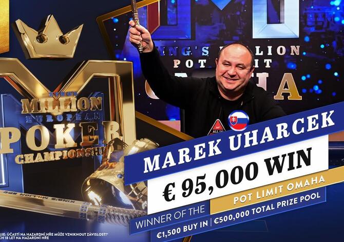 King's KM EPC: Marek Uharček získal vítězné žezlo v PLO, pět CZ postupů v Mystery Bounty €1,5M GTD