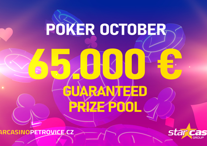 Star Casino Petrovice: V říjnu 14 eventů s celkovou garancí €65.000!