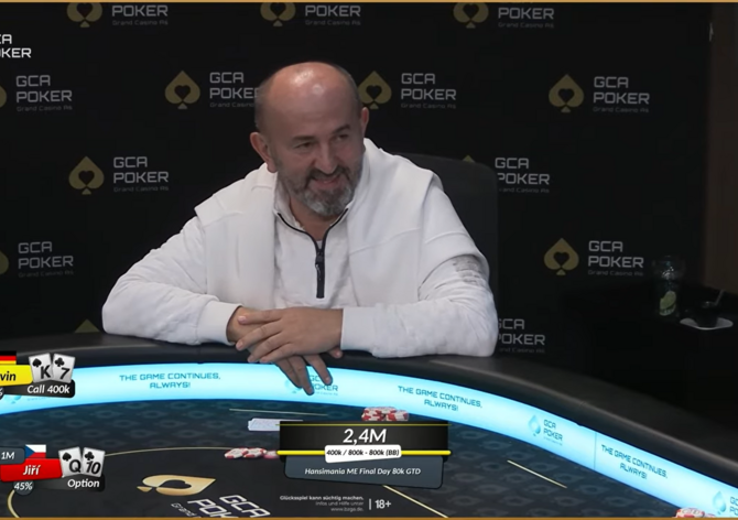 GC Aš: Jiří Havel byl účastníkem 3-way dealu Hansimania Main Eventu €80K GTD