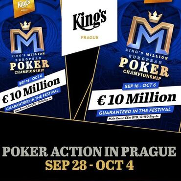 Hilton: Pražský flight King's Million Super Main Eventu €5M GTD a klasické jednodenní eventy