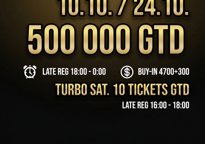ŽIVĚ: Showdown - 500K GTD
