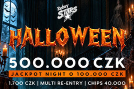 Rebuy Stars Kladno: Pátek v Oaze nabídne Halloween s turnajem o 500.000 Kč!