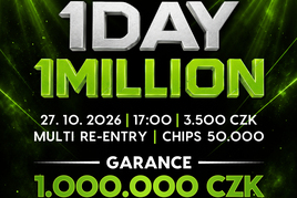 Rebuy Stars Kladno: Další vydání turnaje 1 Day 1 Million v úterý v Oaze