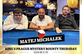 Hilton: Deal ve třech s vítězným Matějem Michálkem ve čtvrtečním Mystery Bounty eventu