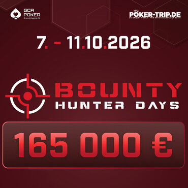 GC Aš: Od středy v Aši další vydání oblíbených Bounty Hunter Days s celkovou garancí €165K!
