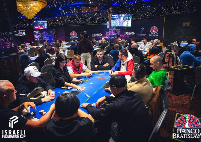 Banco Bratislava: Israeli Federation Cup Main Event €300K GTD odstartoval startovním dnem 1A