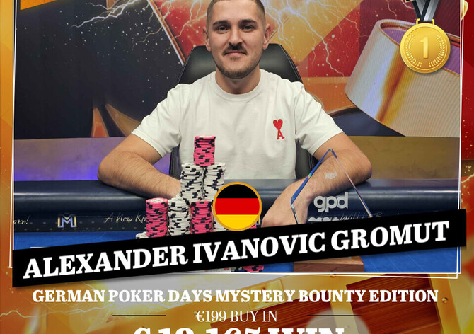 King's GPD €300K: Německý 3-way deal ve finále GPD Main Eventu, trofej získal Alexander Gromut
