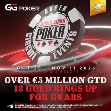 King's: Ve středu startuje dvoutýdenní World Series Of Poker Super Circuit!