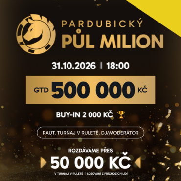 G4G Hodolany/Dražkovice: V sobotu v Olomouci Saturday Special a v Dražkovicích Pardubický Půl Milion