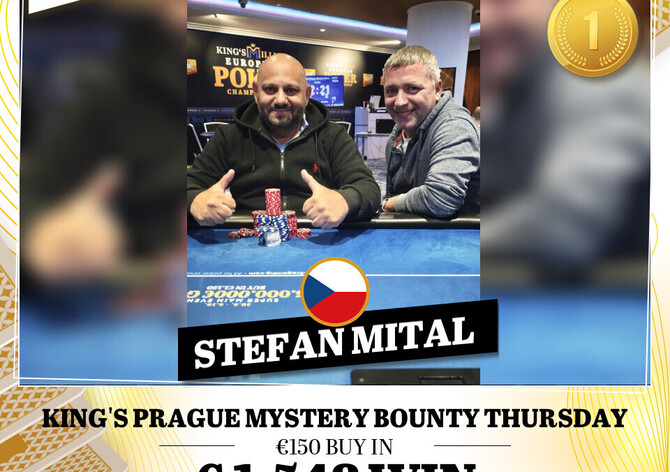 Hilton: Štefan Mital kraloval v Thursday Mystery Bounty eventu