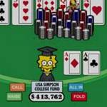 Lisa Simpsonová vydělává na univerzitní studia online pokerem